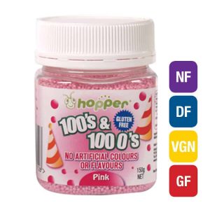 Natural Pink 100s & 1000s Sprinkles (Hopper)