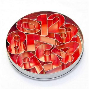 Number Cookie Cutter Set (9PC) 6.5cm’s High