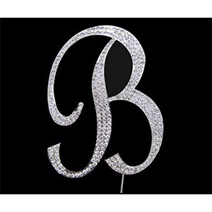 Letter B Diamante Topper – 7cm