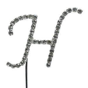 Letter H Diamante Topper – 4cm