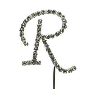 Letter R Diamante Topper – 4cm
