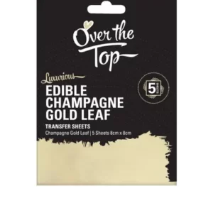 Edible Champagne Gold Leaf  5 pack