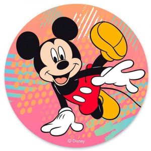 Mickey Mouse Dancing Round Edible Image