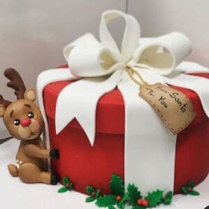 Christmas Present Fondant Cake Class 30th November 2024 12:30pm – 3:30pm