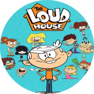 The Loud House Edible Round Cake Image